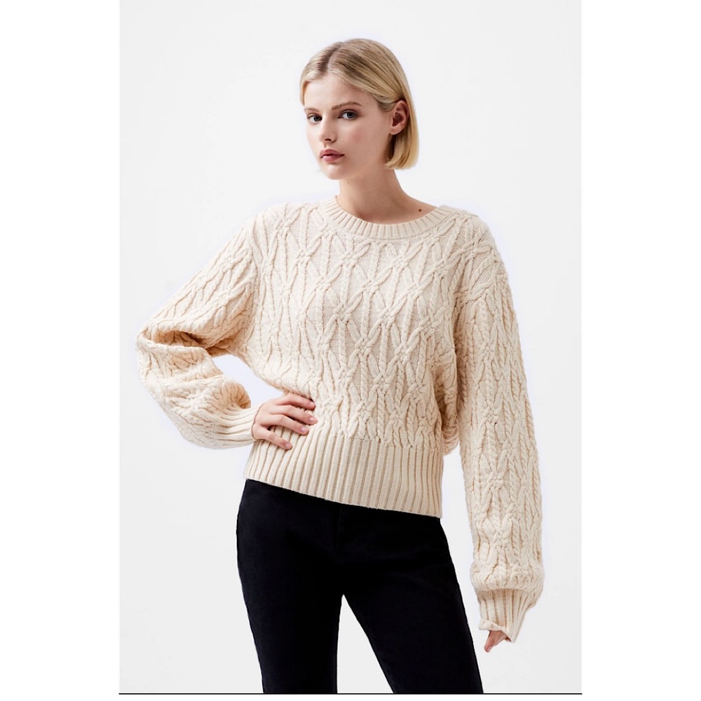 French Connection Layon Jini Sweater Cream‎ XS